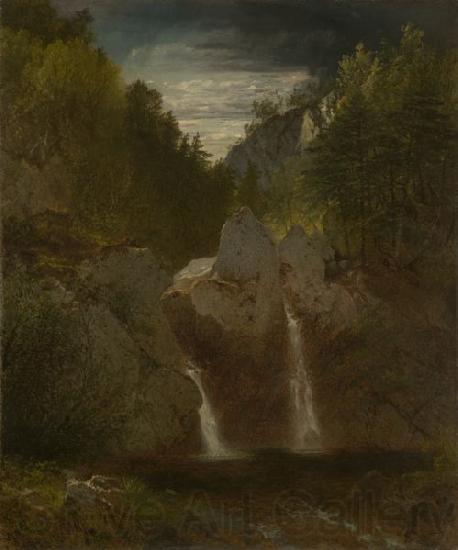 John Frederick Kensett Rock Pool, Bash-Bish Falls Norge oil painting art